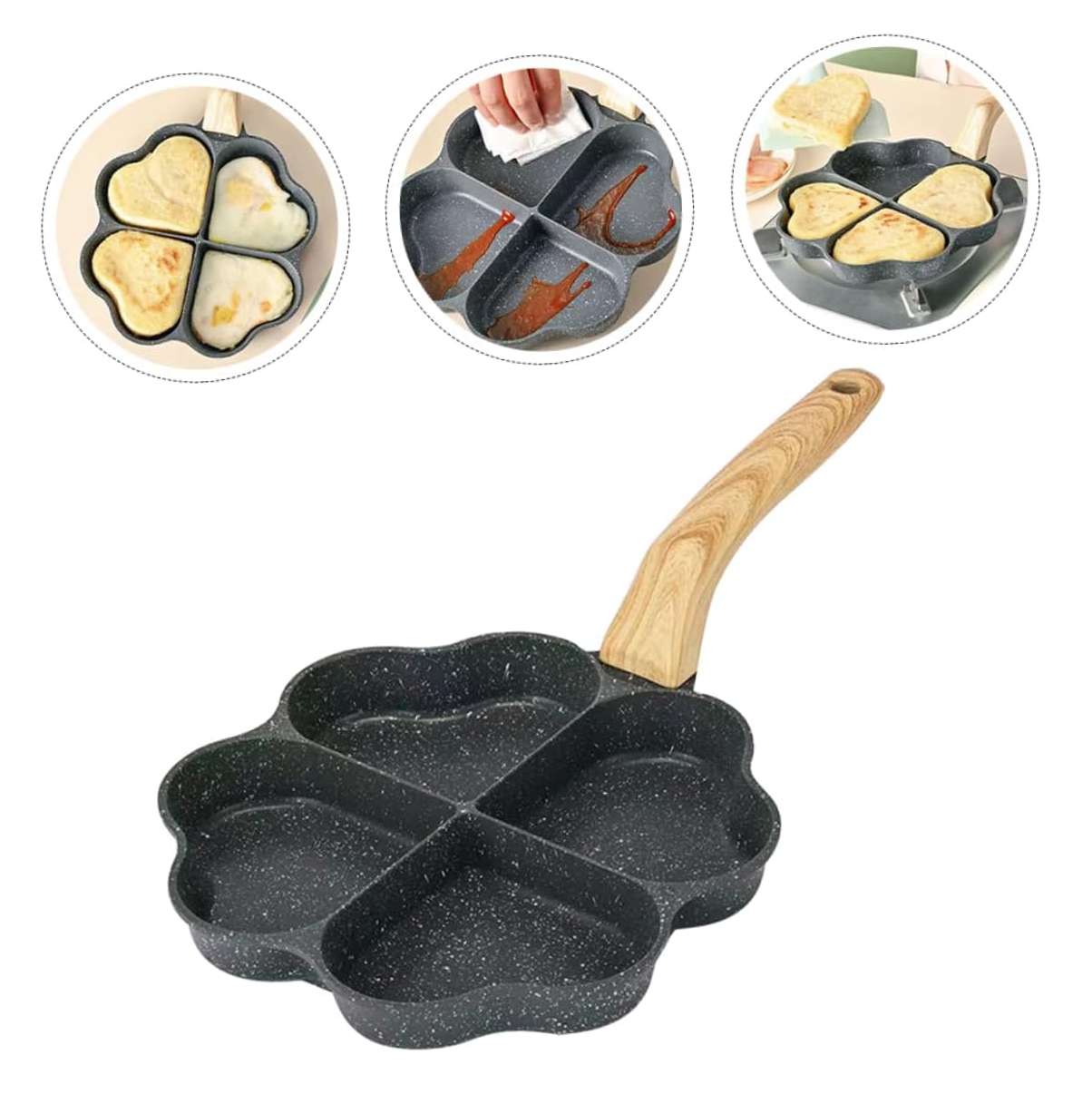 Miniatura 3 de Sarten X4 puestos Forma Corazon